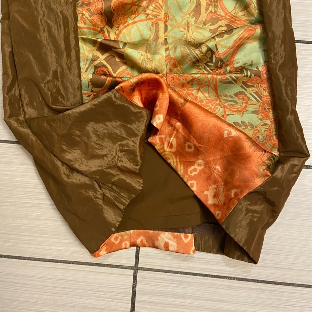 Nicole Miller Collection Sweetheart Silk Ruched Strapless Dress Size 8 Bronze - Picture 13 of 16